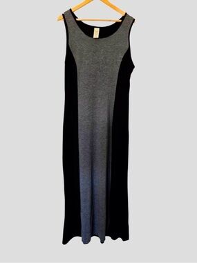 Faded Glory Black Sleeveless Sheath Maxi Dress Size XL